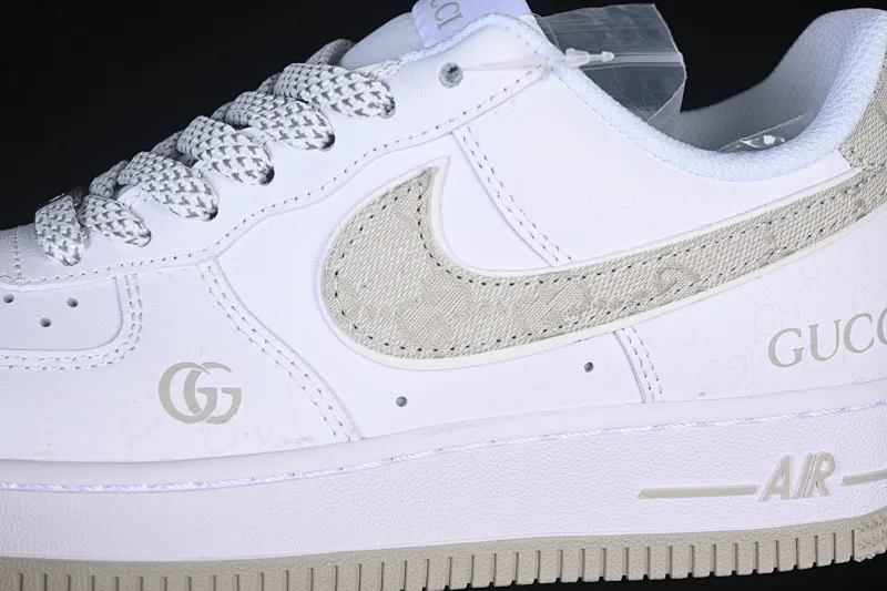 All categories Nk Air Force 1 Air Force series Nk Air Force 1 Low Air Force low-top Nike Air Force 1'07 Low Gucci co-branded beige denim luminous Air Force 1 low-top casual sneakers XX3168-197